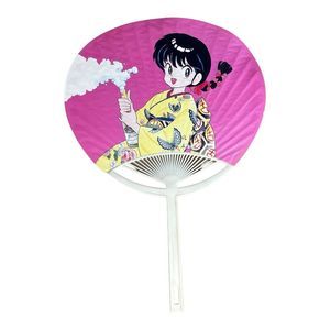Vintage 1992 Ranma Saotome 13.5" Plastic‎ Paddle 2-Sided Fan Manga Anime Japan